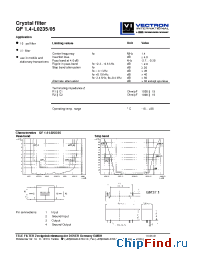 Datasheet QF1.4-L0205 производства Vectron